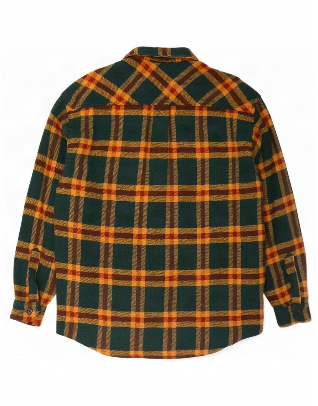 Roy Rogers Herre Overshirt Flanellskjorte Stor Grøn Ternet