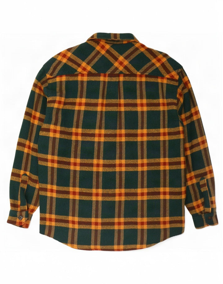 Roy Rogers Herre Overshirt Flanellskjorte Stor Grøn Ternet