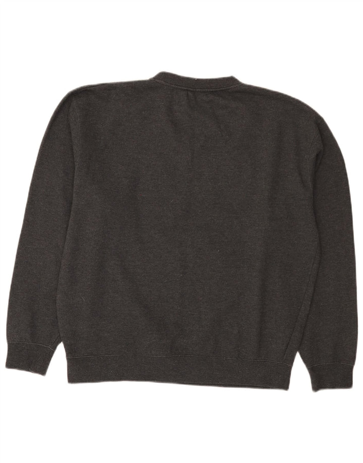 Fila Herre Grafisk Regular Fit Sweatshirt Jumper Medium Grå Bomuld