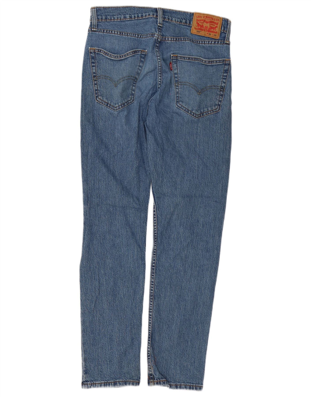 Levi's Herre 502 tilspidsede jeans W30 L32 blå bomuld