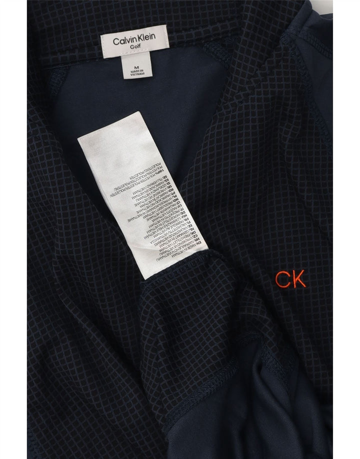 Calvin Klein Herre Pullover træningsdragt Top Medium Navy Blue Colourblock