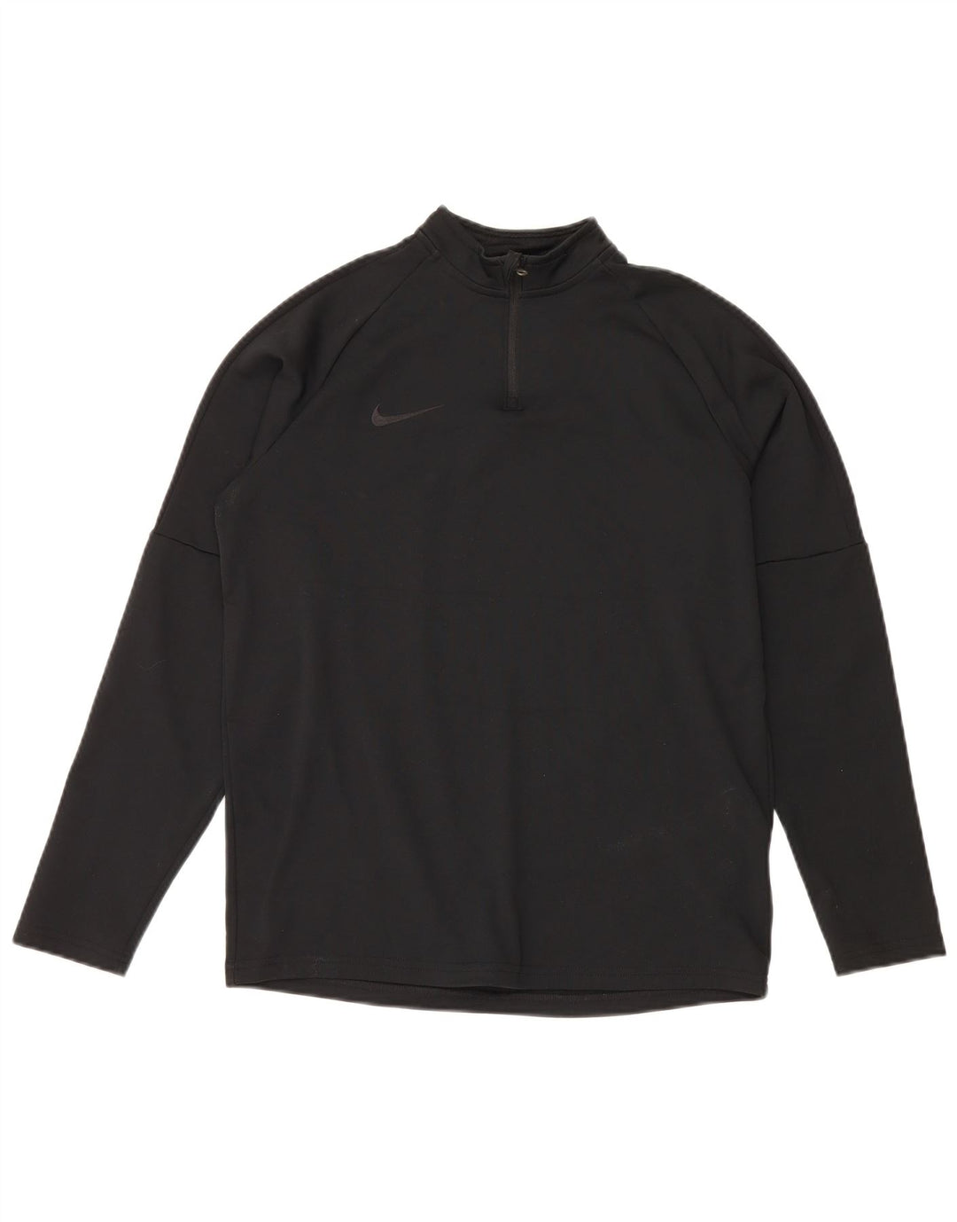 Nike Boys Dri Fit Pullover med lynlås-hals træningsdragt Top 13-14 år XL Sort