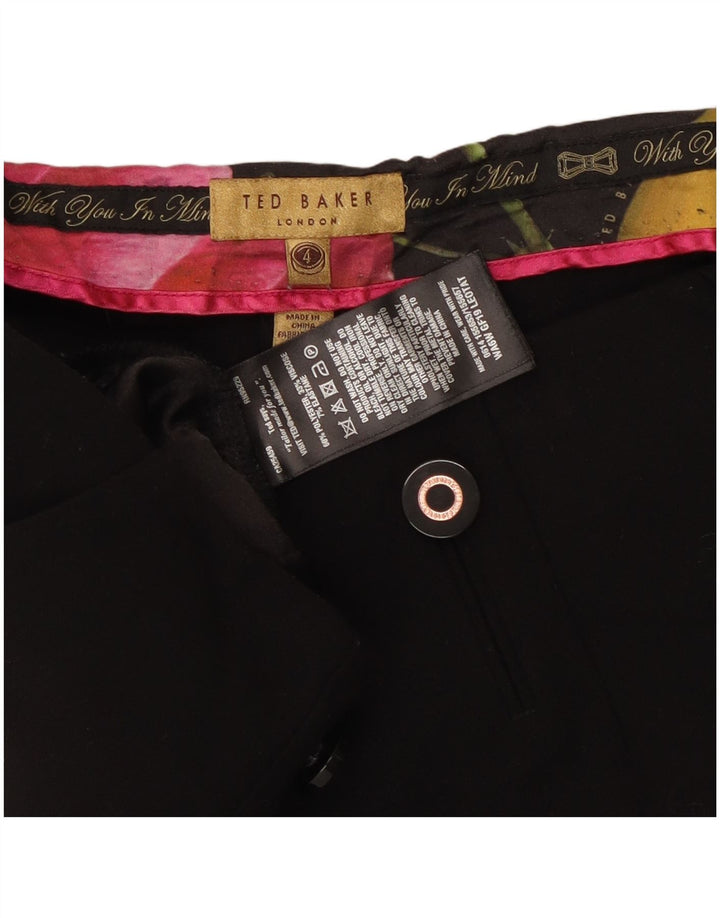 Ted Baker Damekoniske Chinobukser Størrelse 4 Large W34 L28 Sort