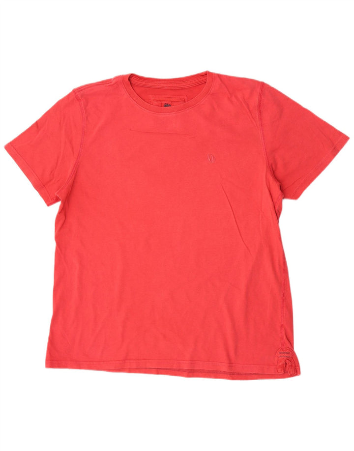 Fat Face Herre T-Shirt Top Stor Rød Bomuld