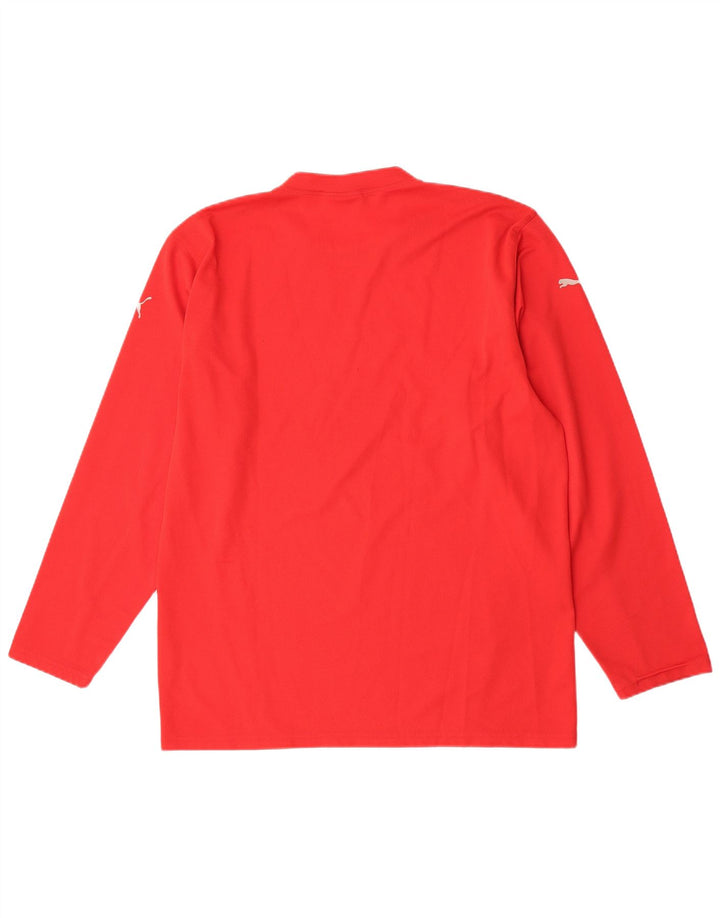 Puma Herre Top Langærmet XL Rød Colourblock