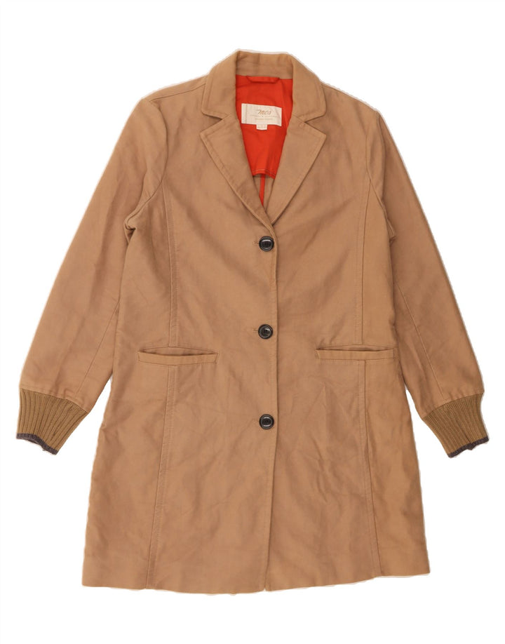 MARLBORO CLASSICS Womens Trench Coat EU 42 Large Brown Cotton Classic Vintage Marlboro Classics and Second-Hand Marlboro Classics from Messina Hembry 