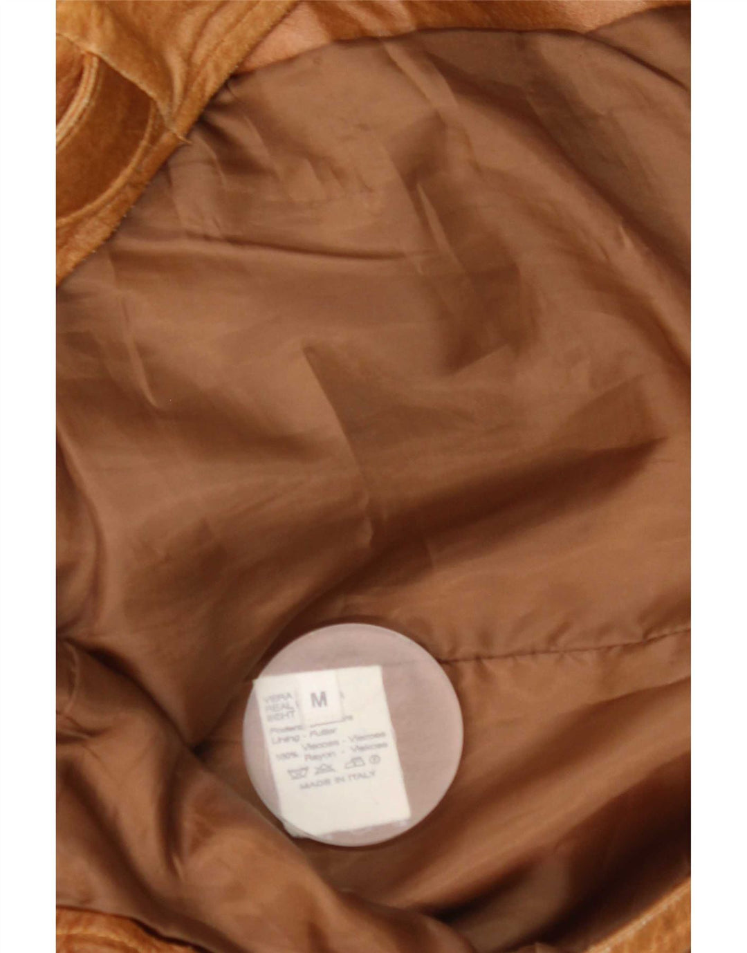 Vintage Herre Læderjakke UK 38 Medium Brun Læder