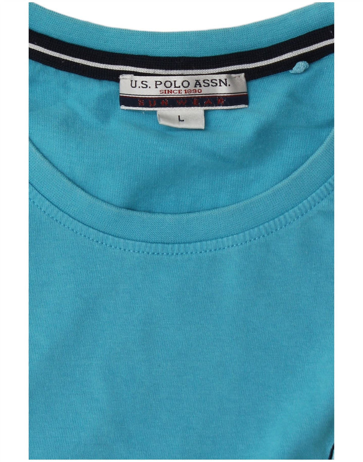 U.S. Polo Assn. Herre T-Shirt Top Stor Blå