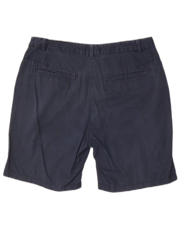Marks & Spencer Chino Shorts til kvinder UK 12 Medium W30 Marineblå Bomuld