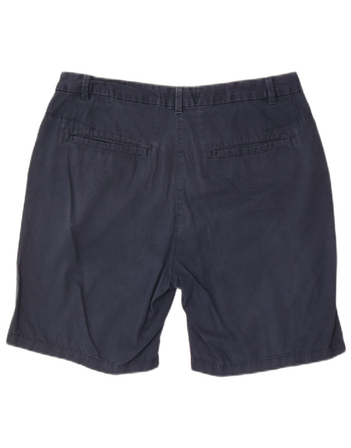Marks & Spencer Chino Shorts til kvinder UK 12 Medium W30 Marineblå Bomuld