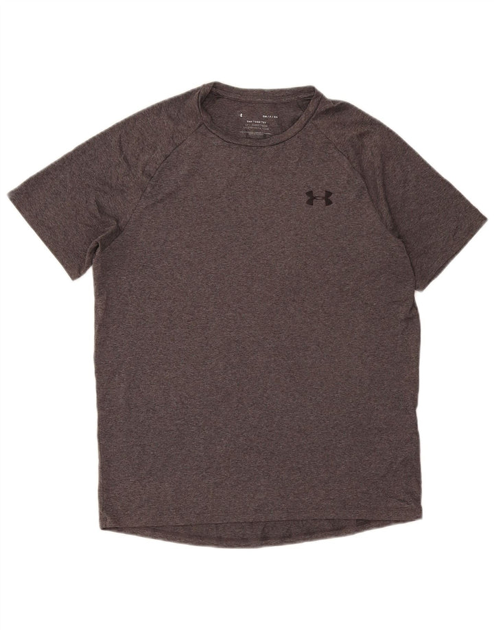 Under Armour Herre T-Shirt Top Lille Grå Flecked Polyester
