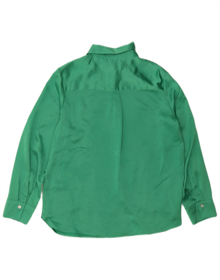 Marks & Spencer Dameskjorte UK 14 Stor grøn polyester