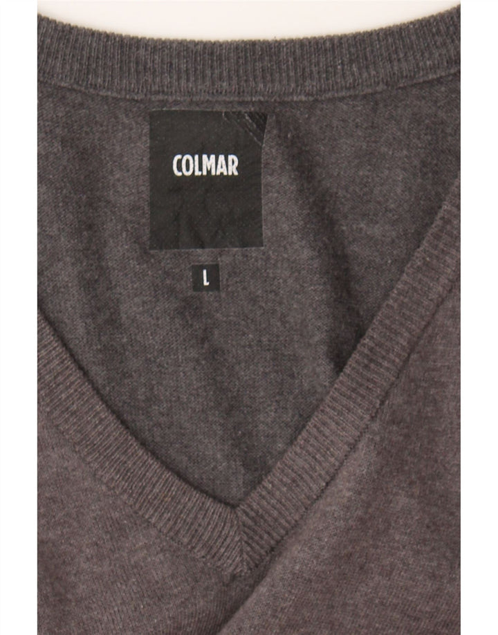 COLMAR Mens Vest Tank Top Large Grey Cotton Vintage Colmar and Second-Hand Colmar from Messina Hembry 