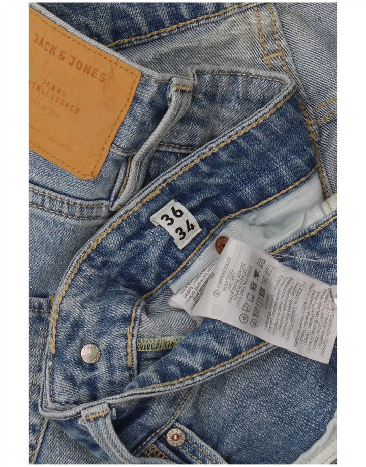 Jack & Jones Herre Slim Jeans W36 L34 Blå Bomuld
