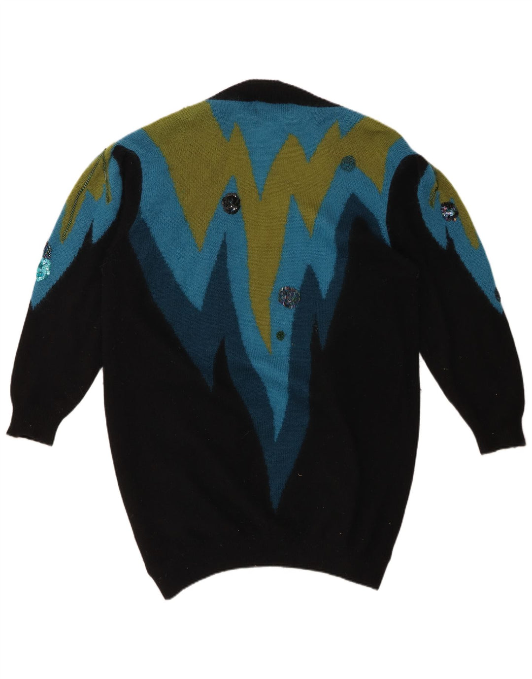 TOPLIKE Dame Oversized Longline cardigan sweater EU 40 Medium Blue