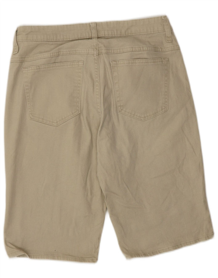 Lee Womens Riders Casual Shorts US 8 Medium W30 Beige Bomuld