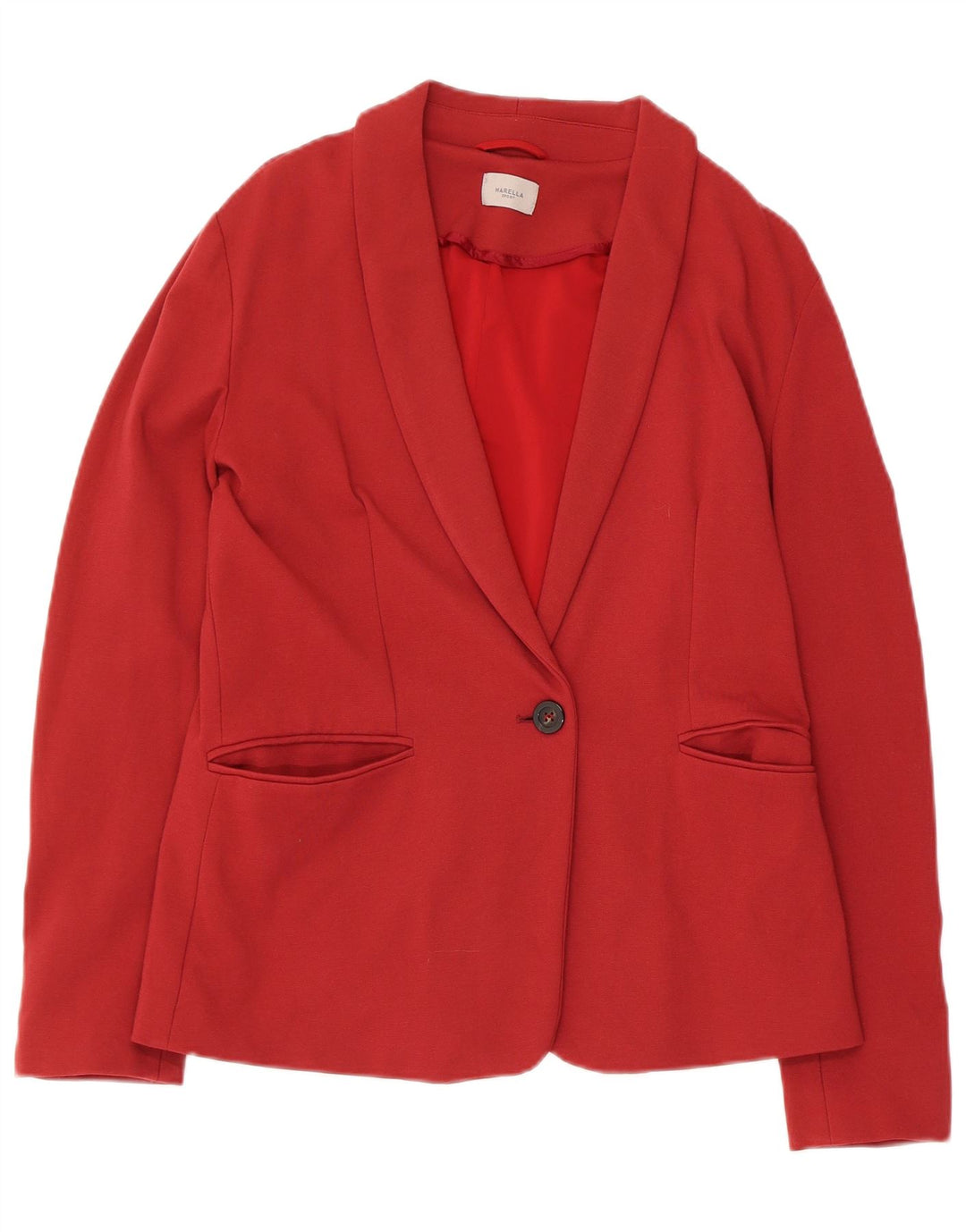 Marella Dame 1 Knap Blazer Jacket UK 10 Small Burgundy