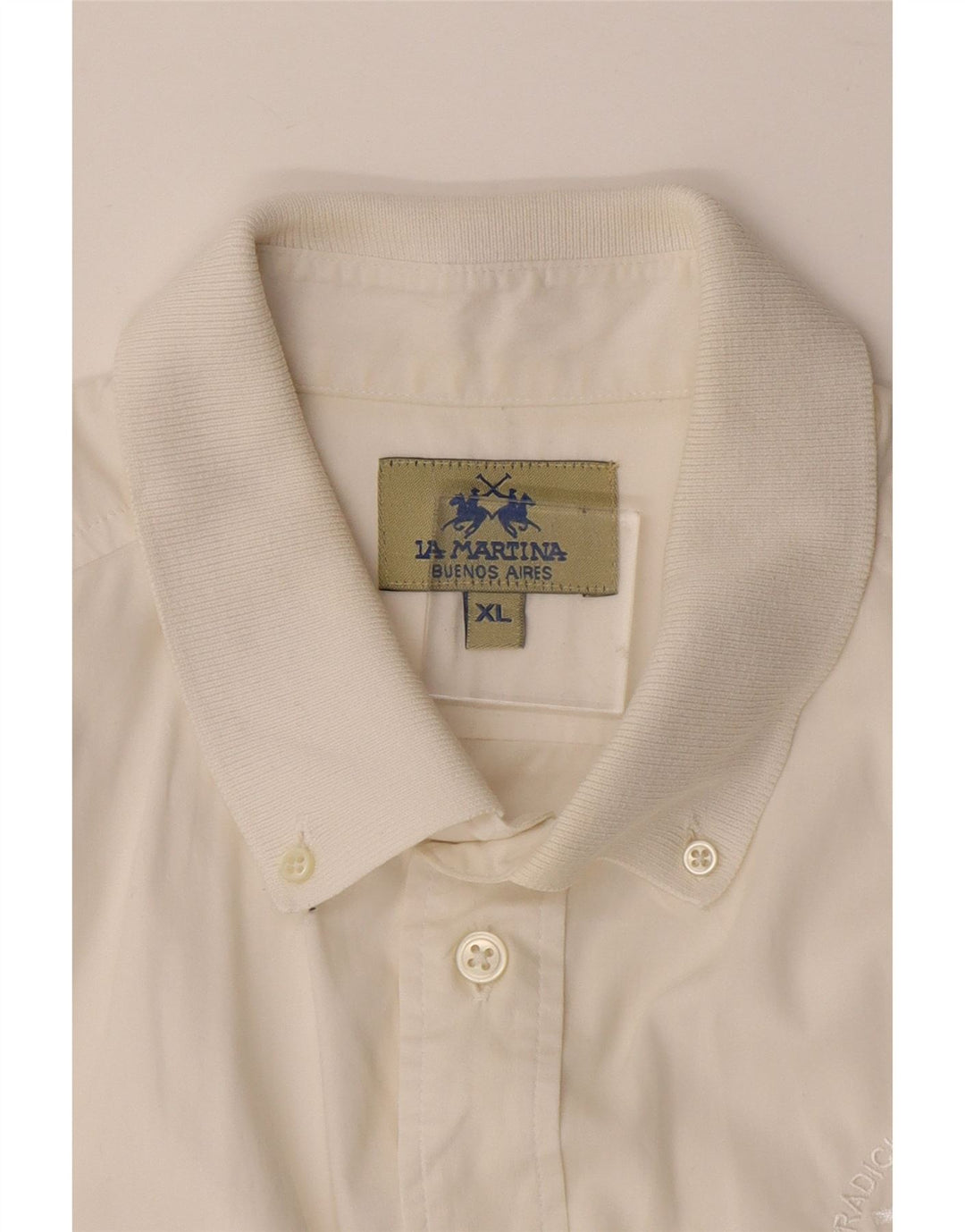 LA MARTINA Buenos Aires kortærmet trøje til mænd XL Hvid