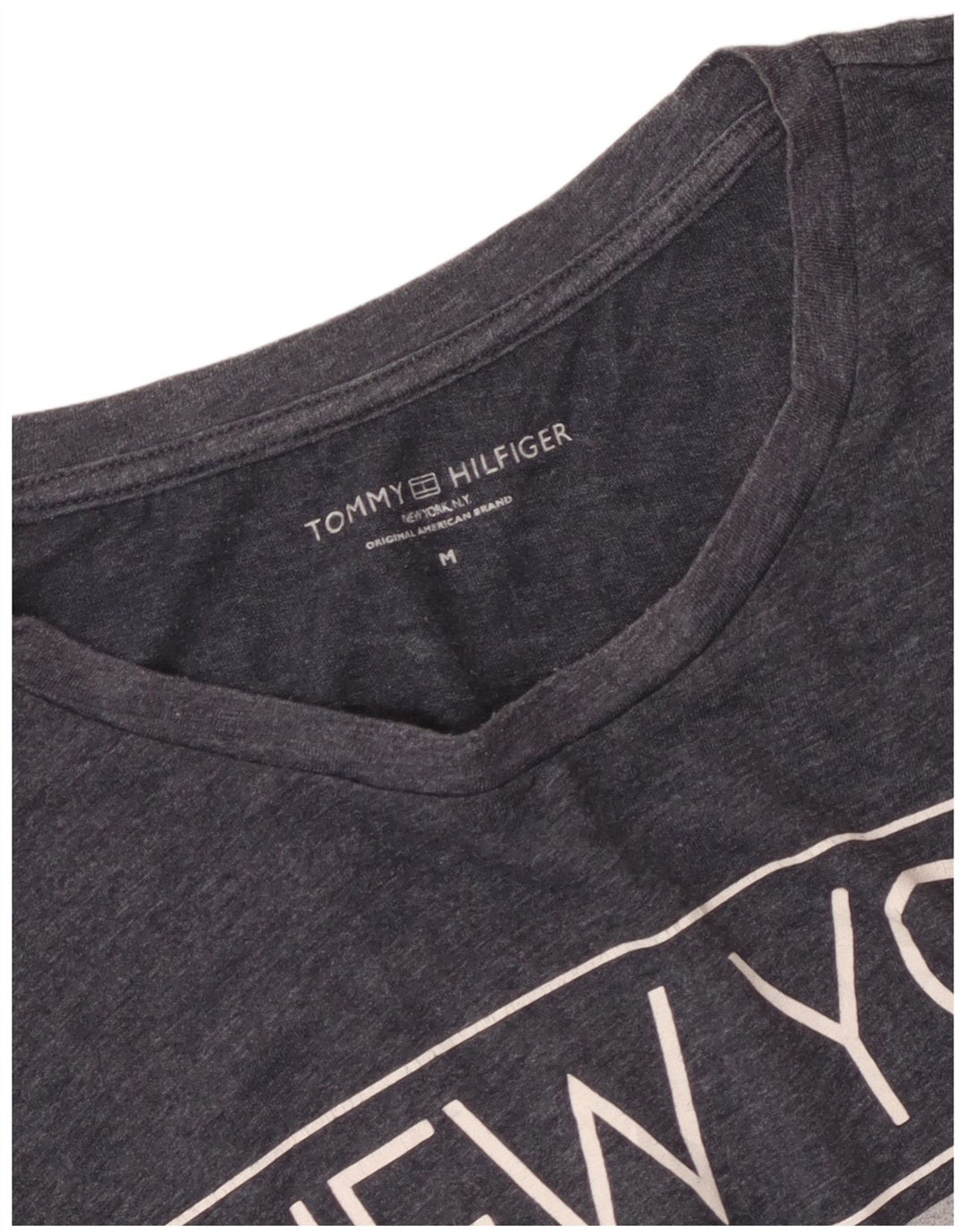 Tommy Hilfiger Herre grafisk T-shirt top mellemgrå