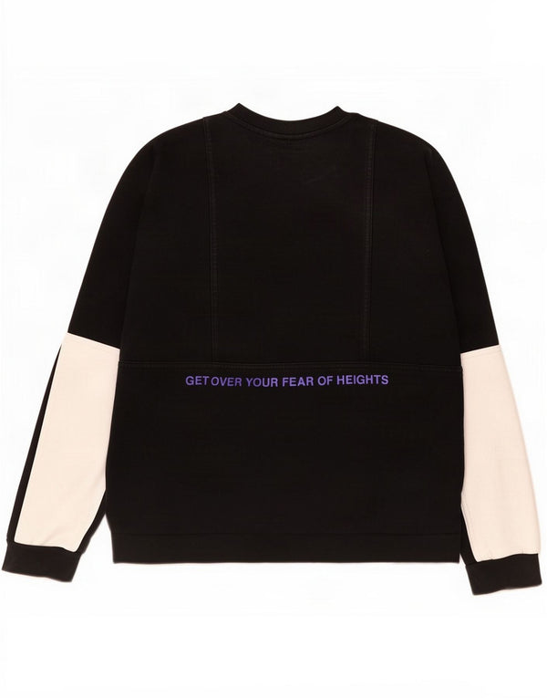 Nike Boys Graphic Sweatshirt Jumper 13-14 år XL Sort Colourblock Bomuld