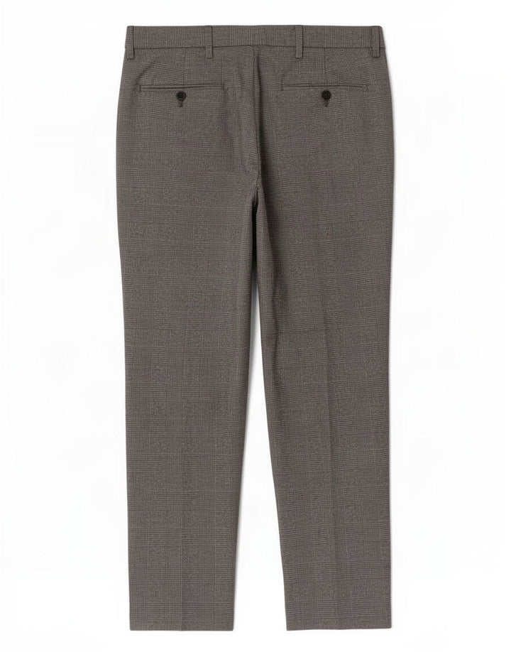 Marks & Spencer Herre bukser med almindelig jakkesæt W32 L29 Grå Houndstooth