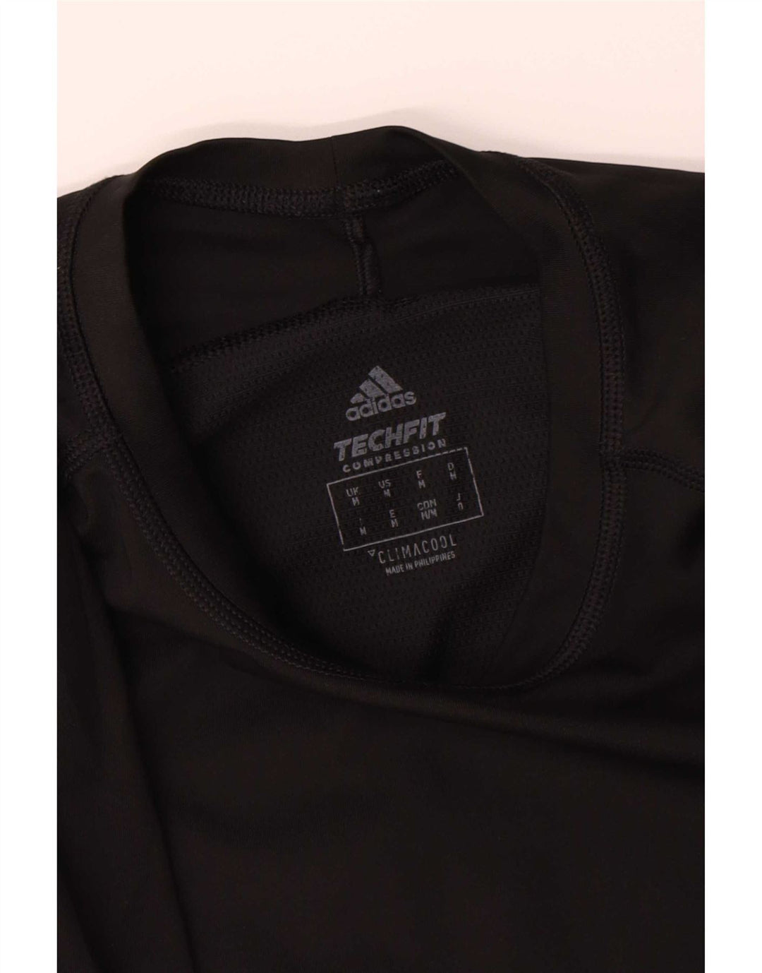 Adidas Dame Climacool Grafisk Top Langærmet UK 12 Medium Sort