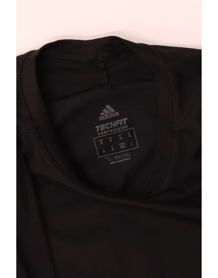 Adidas Dame Climacool Grafisk Top Langærmet UK 12 Medium Sort