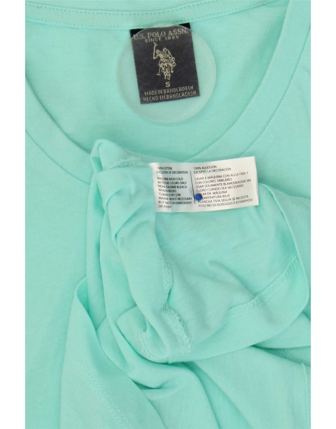 U.S. Polo Assn. Herre T-shirt Top Lille Blå Bomuld