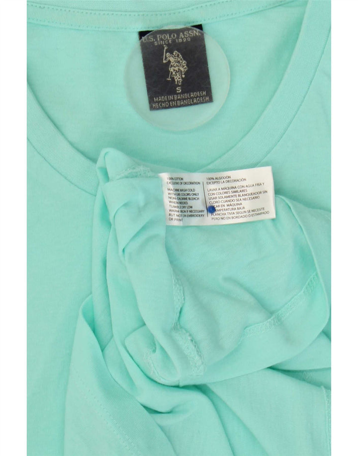 U.S. Polo Assn. Herre T-shirt Top Lille Blå Bomuld