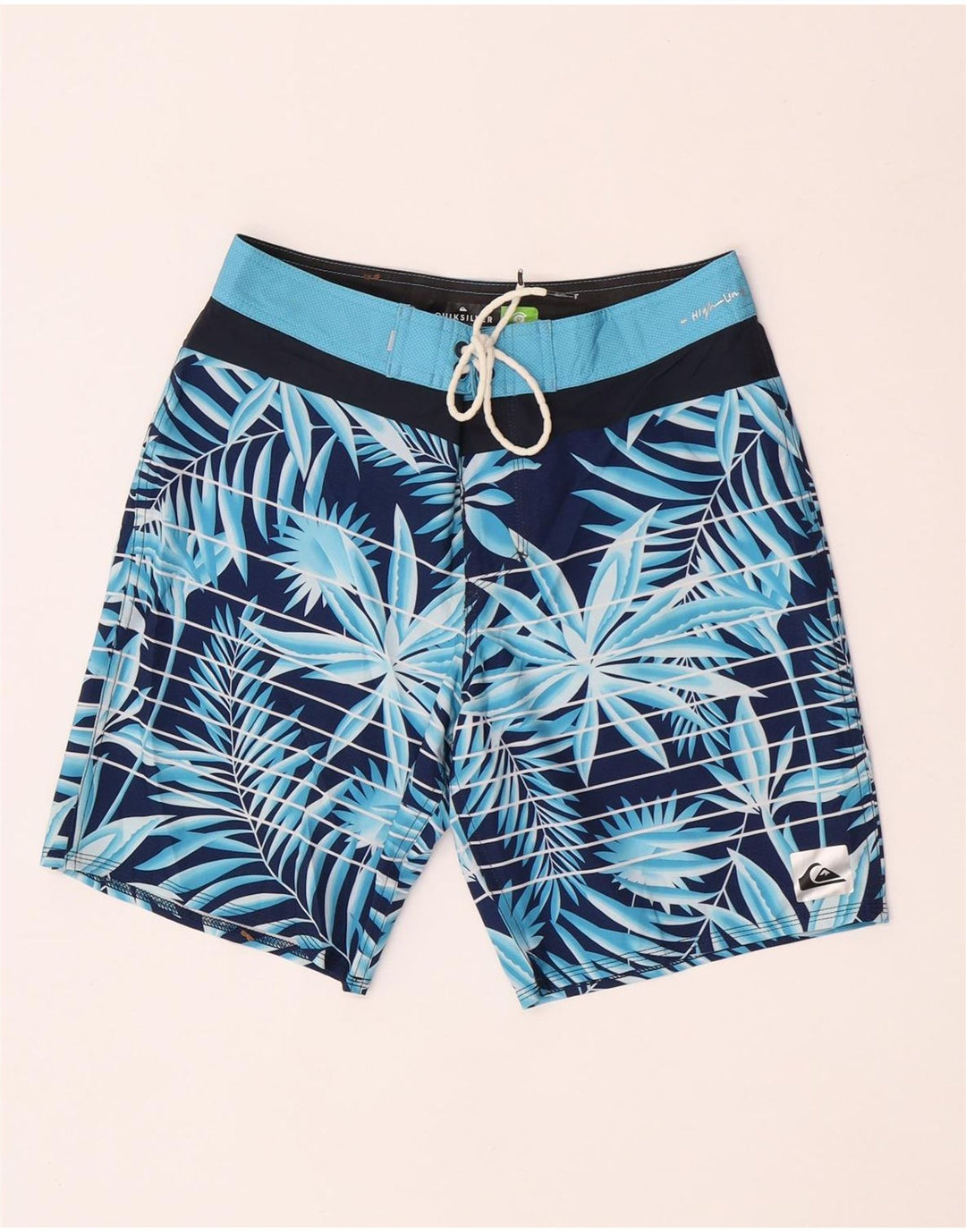 Quiksilver Badeshorts til mænd Small Blue Floral Polyester