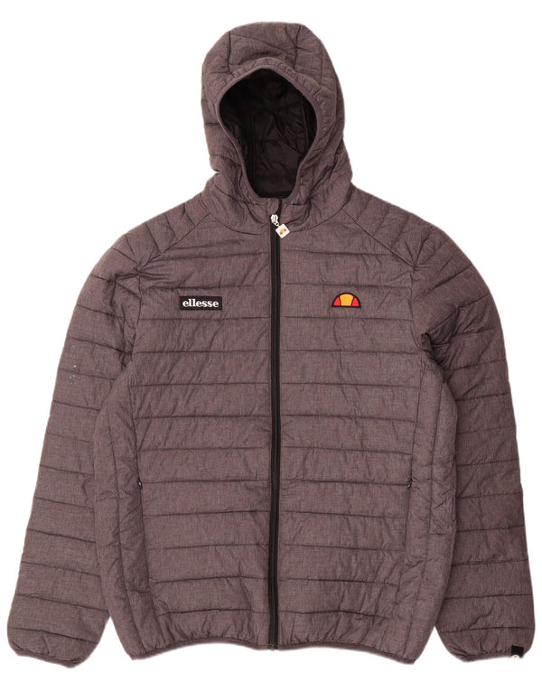 Ellesse Herre hættepolstret jakke UK 42 XL Grå polyamid