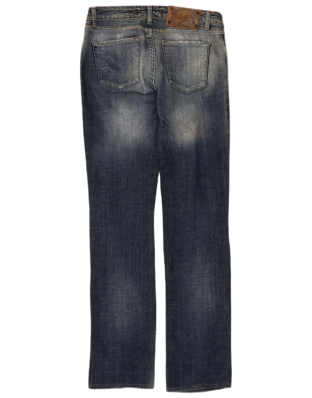 JUST CAVALLI Dame Bootcut Jeans IT 42 Medium W28 L31 Blå Bomuld