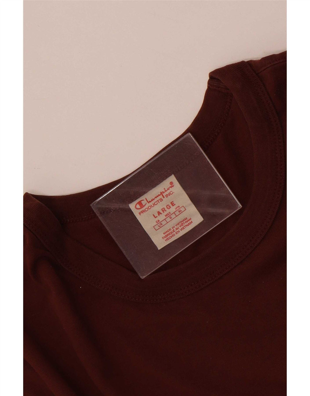 Champion Dame T-Shirt Top UK 16 Stor Brun