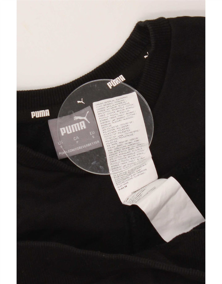 Puma Herre Grafisk Sweatshirt Jumper Lille sort bomuld