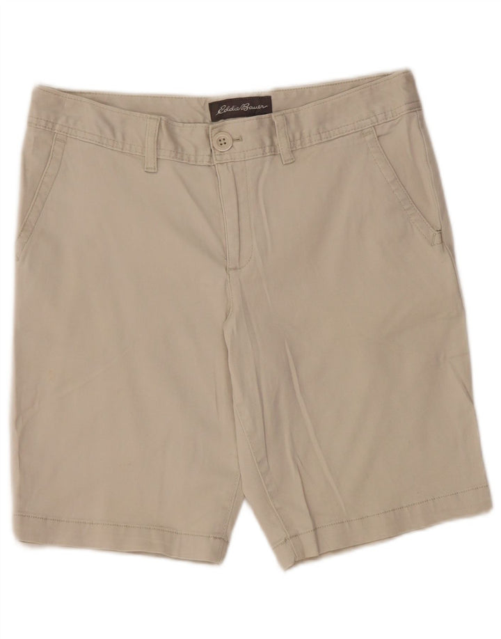 EDDIE BAUER Chino Shorts til kvinder US 6 Medium W30 Grå Bomuld