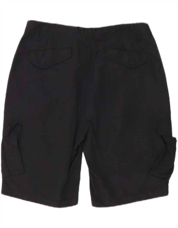 FILA Herre Cargo Shorts Small W32 Sort Polyester