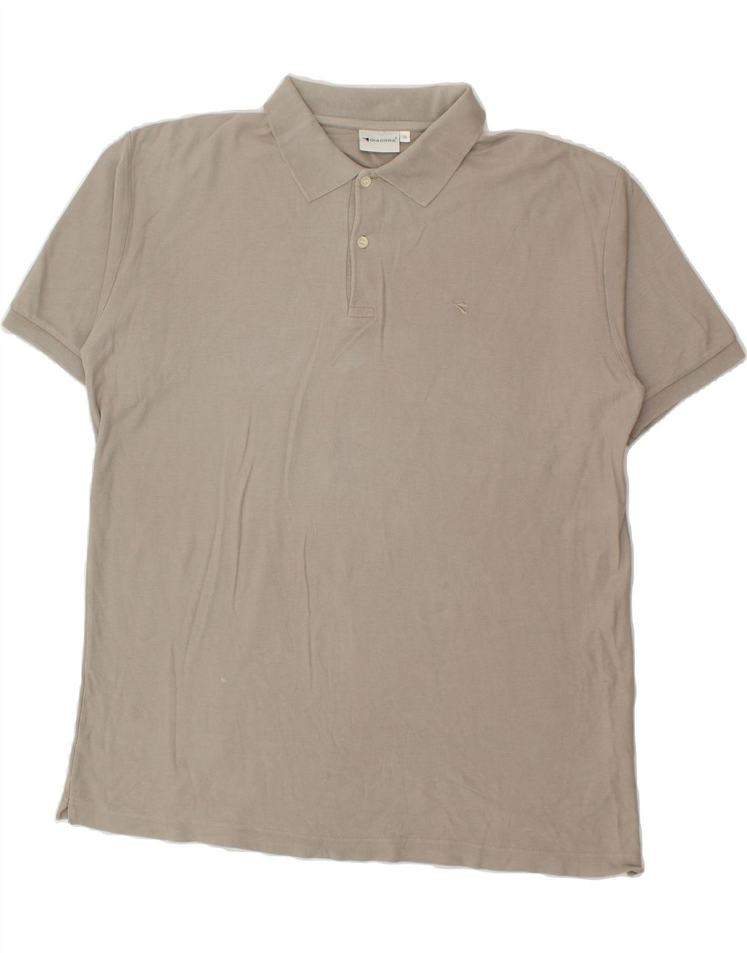 DIADORA Mens Polo Shirt IT 56 XL Grey Cotton Vintage Diadora and Second-Hand Diadora from Messina Hembry 