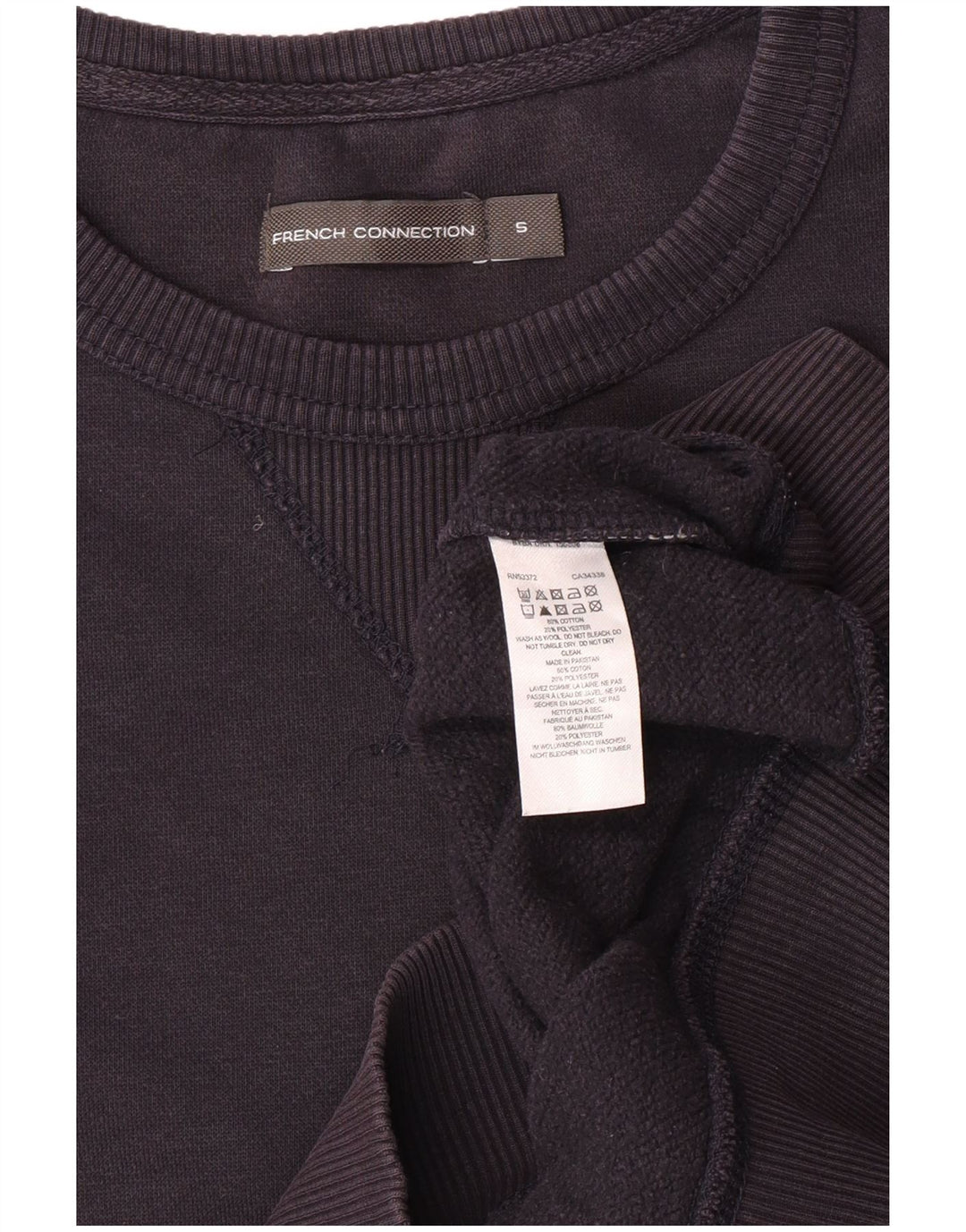 French Connection Herre sweatshirt Jumper lille marineblå bomuld