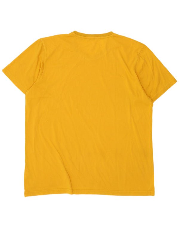 Adidas Herre Los Angeles Lakers Grafisk T-Shirt Top XL Gul Bomuld