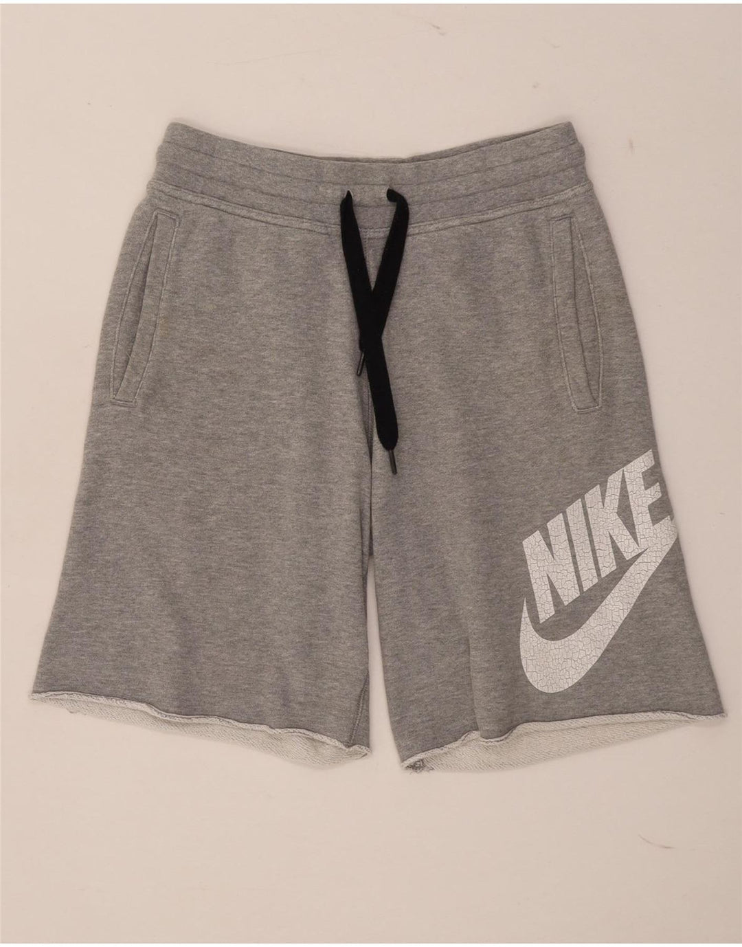 Nike grafiske sportsshorts til mænd, små grå bomuld