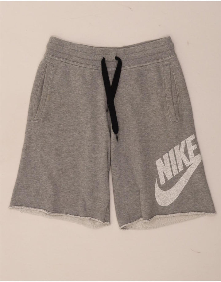 Nike grafiske sportsshorts til mænd, små grå bomuld