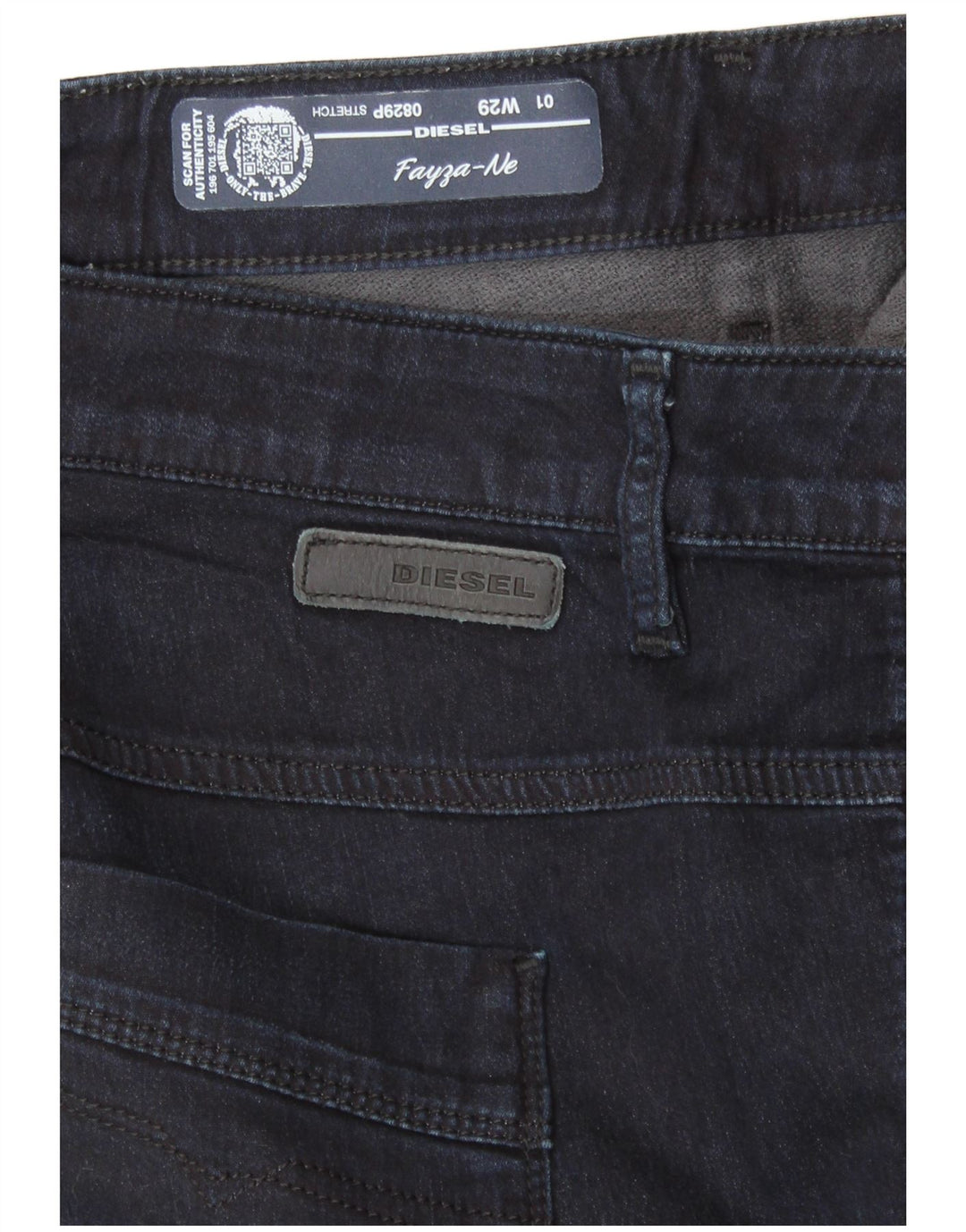 DIESEL Dame Fayza Skinny Jeans W29 L26 Marineblå Bomuld