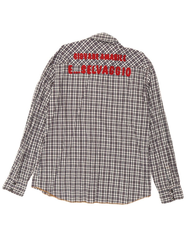Scotch & Soda Herre grafisk skjorte 2XL sort ternet bomuld