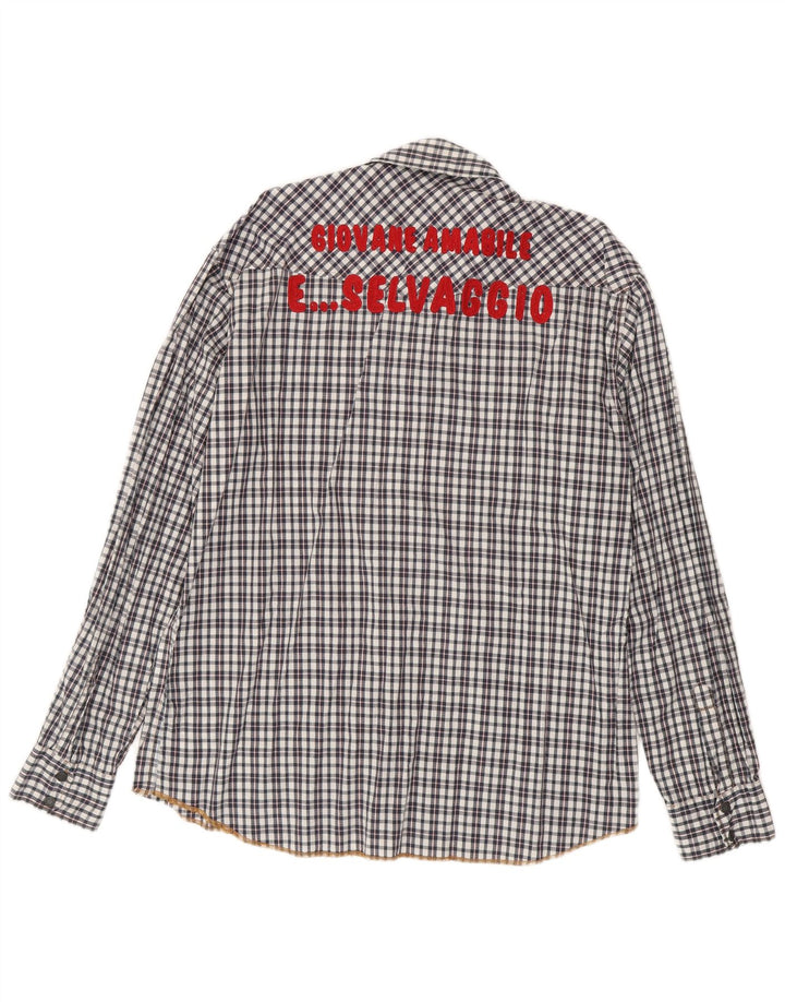 Scotch & Soda Herre grafisk skjorte 2XL sort ternet bomuld