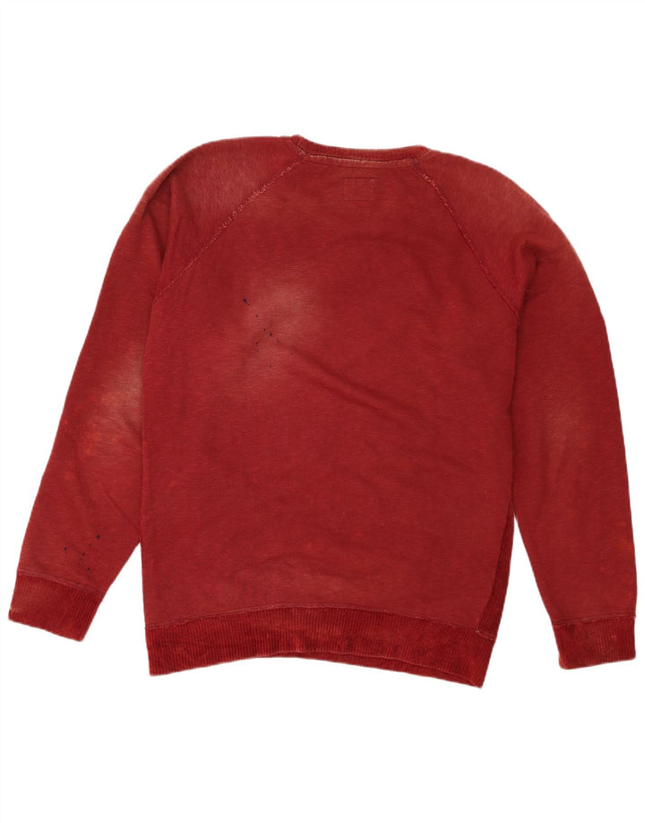 Diesel Herre Sweatshirt Jumper Large Bourgogne Bomuld
