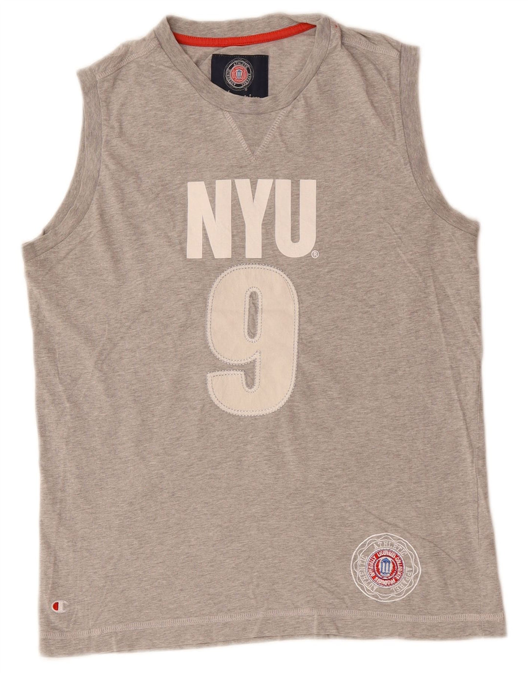 CHAMPION Herre New York University Grafisk Vest Top Lille Grå Bomuld