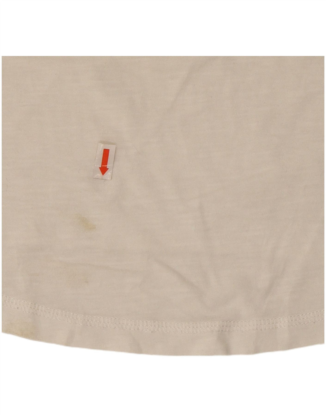 TOMMY HILFIGER Kvinder Oversized grafisk T-shirt Top UK 10 Lille Hvid