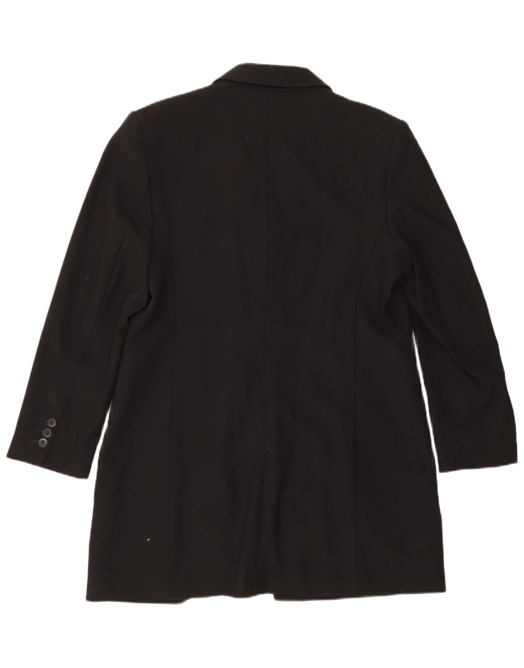 Marks & Spencer Dameoverfrakke UK 16 Large Black New Wool
