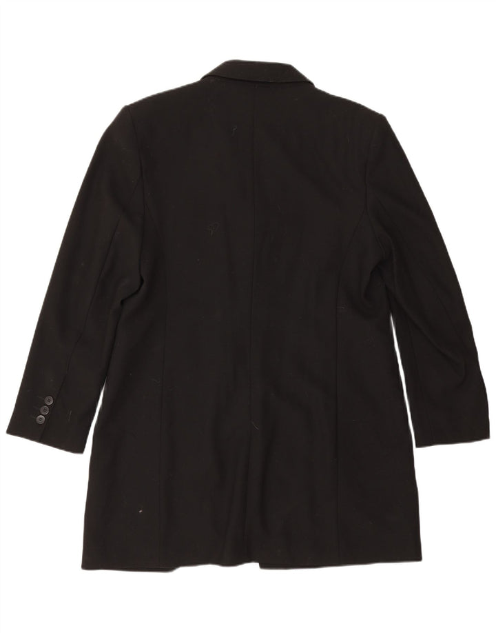 Marks & Spencer Dameoverfrakke UK 16 Large Black New Wool