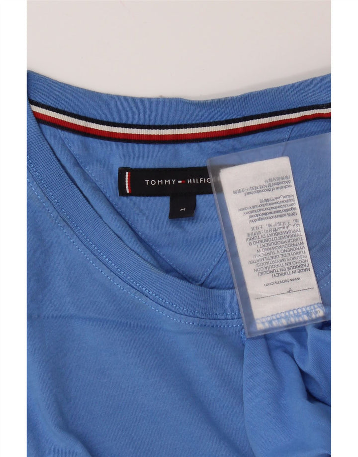 Tommy Hilfiger Herre T-shirt Top Medium Blue Bomuld